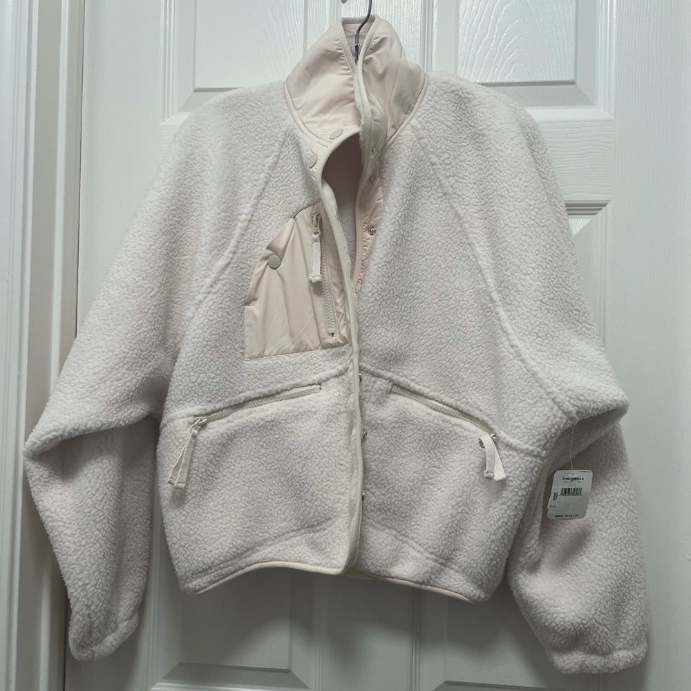 NWT Free People Hit The Slopes Fleece Jacket